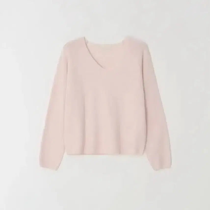 [BUNJANG] Leeds The Wish Pink V-neck Knit Sweater / leeds더위시 니트 핑크