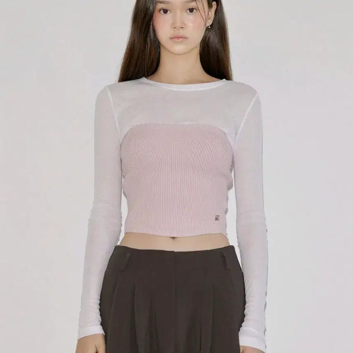 [BUNJANG] ODS Rose Knit Bustier / 오디에스 로제 니트 뷔스티애