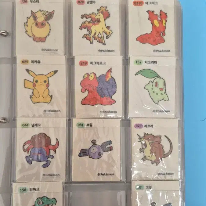 [BUNJANG] Pokemon Tteokbokki Stickers / 포켓몬 띠부실 판매합니다