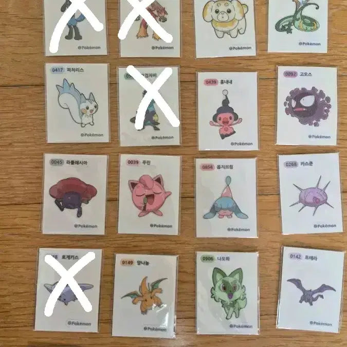 [BUNJANG] Pokemon Tteokbokki Stickers / 포켓몬 띠부실 판매합니다