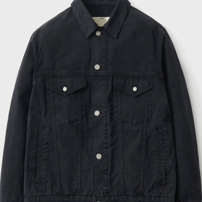 [SOLD OUT] 데님 트러커 자켓 타입 3 워시드 블랙 2사이즈