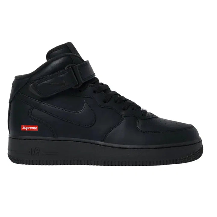 [BUNJANG] Nike Air Force Supreme Mid Black 245 Sneakers / 나이키 에어포스 슈프림 미드 블랙 245