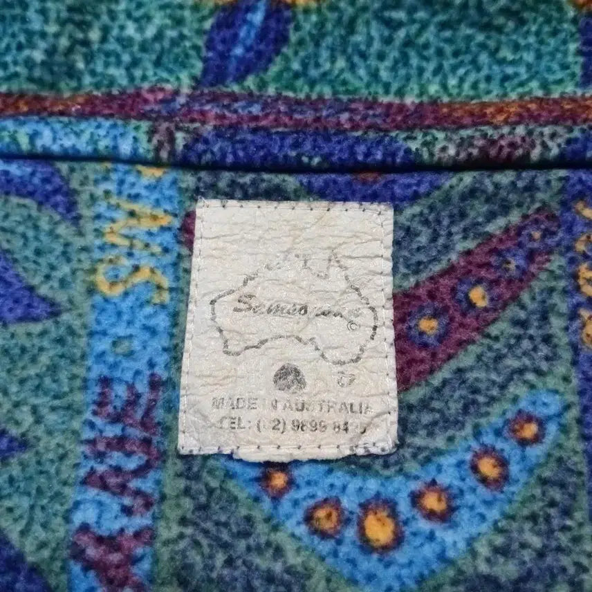 [BUNJANG] SAMSOUSAN 90s Blue Multi-color Ethnic Navajo Pattern Half-Zip Up / SAMSOUSAN 90s 블루 멀티컬러 에스닉 나바호 페턴 하프집업 반집