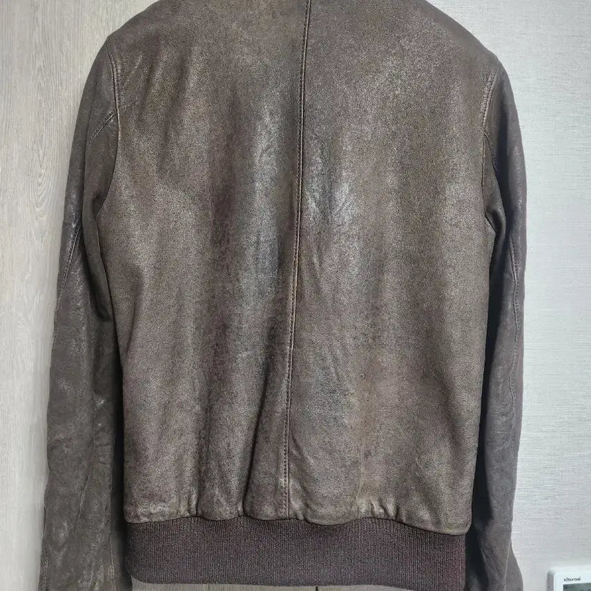 [BUNJANG] Dolce &amp; Gabbana Lambskin Leather Jacket / 돌체앤가바나 빅플레이트 양가죽쟈켓 46호