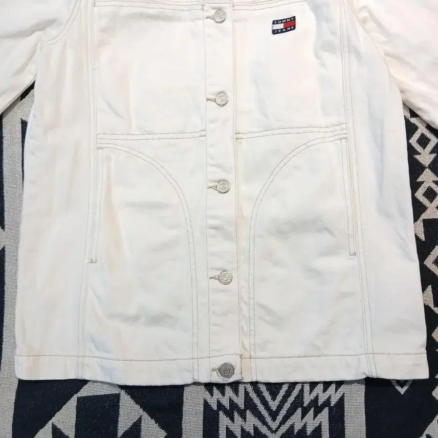 [BUNJANG] Adidas Beckenbauer Track Top Jacket / 타미힐피거 타미진스 화이트 베이지 스티치 로고 아메카지 화이트진 데님자켓