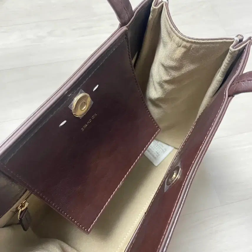 [BUNJANG] Stand Oil Oblong Bag Mini Marron Shoulder Bag / 스탠드오일 오블롱백 미니 마론 숄더백 플랩백 브라운 토트백