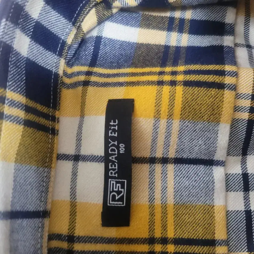 [BUNJANG] Readyfit Yellow Checkered Shirt / 레디핏 Yellow 체크 남방 셔츠