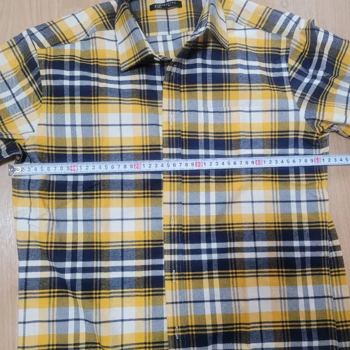 [BUNJANG] Readyfit Yellow Checkered Shirt / 레디핏 Yellow 체크 남방 셔츠