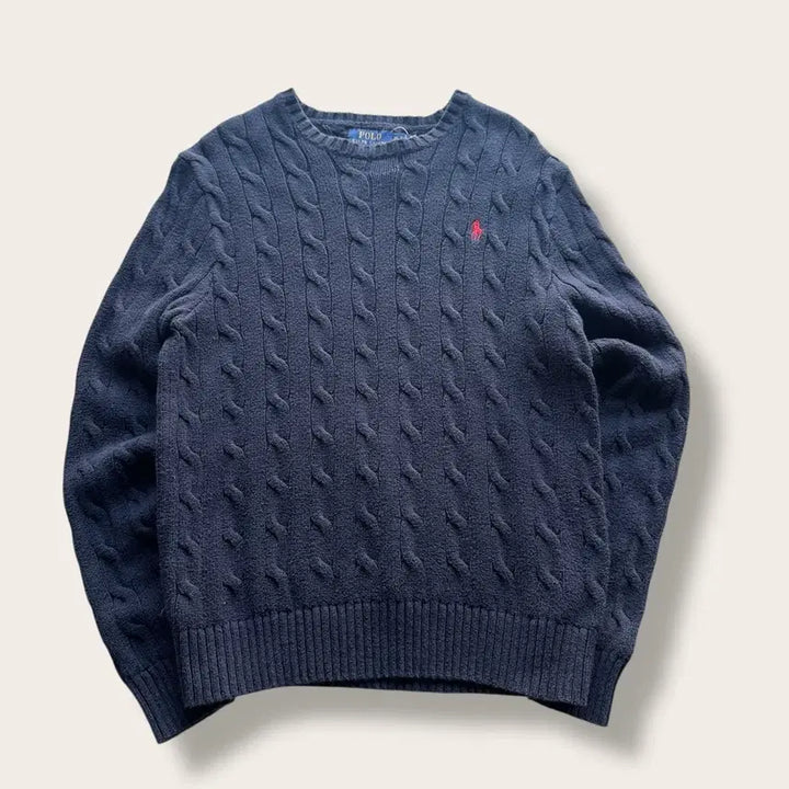 [SOLD OUT] 폴로 랄프로렌 네이비 케이블 니트 XS