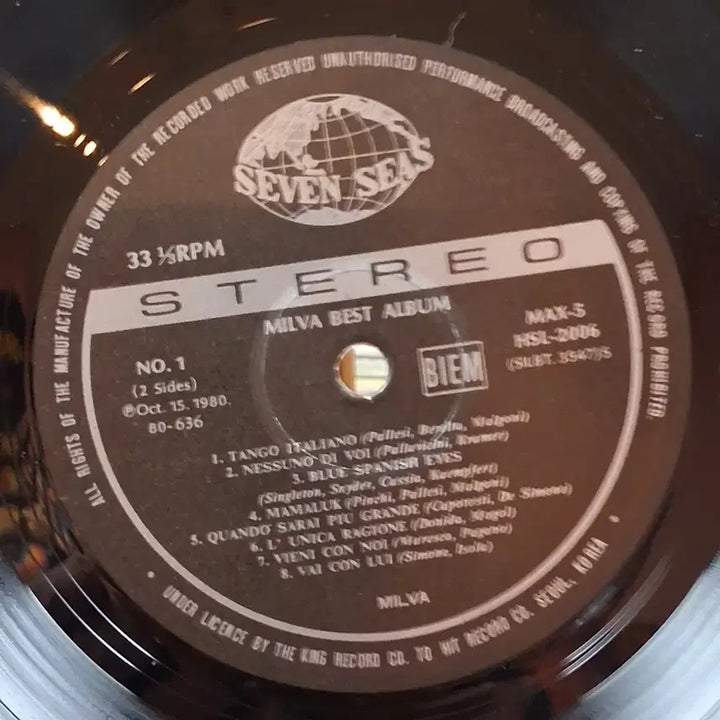 [BUNJANG] MILVA Golden Best LP / 밀바 (MILVA) 골든 베스트 LP
