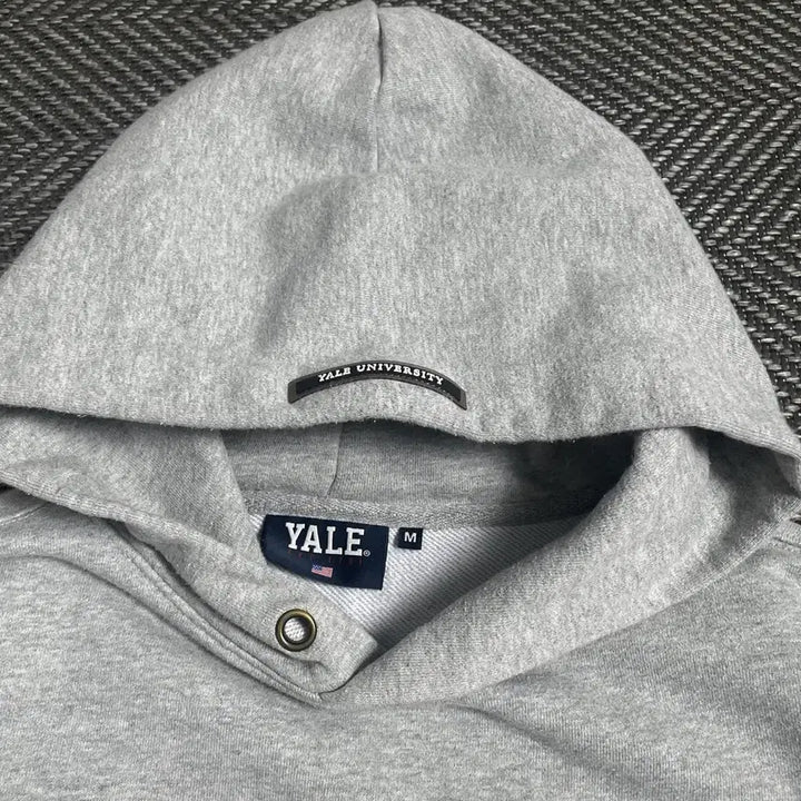 [BUNJANG] Yale Arch Logo Gray Hoodie / 예일 아치로고 그레이 후드 티셔츠o 4839