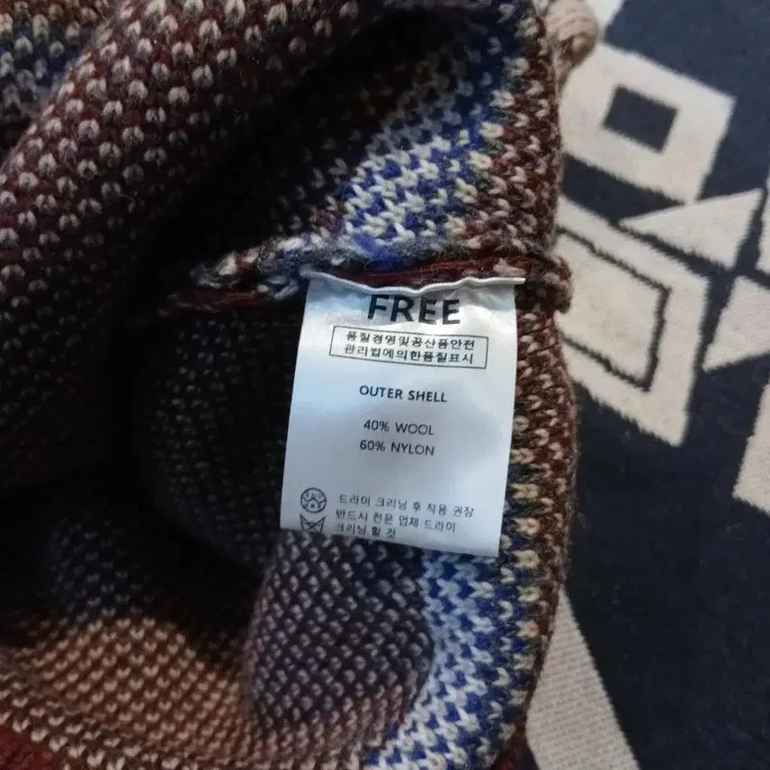 [BUNJANG] Vintage Burgundy Ivory Nordic Pattern Half-Zip Pullover / 빈티지 버건디 아이보리 노르딕패턴 헤비 울 블렌드 하프집업 반집업 풀오버