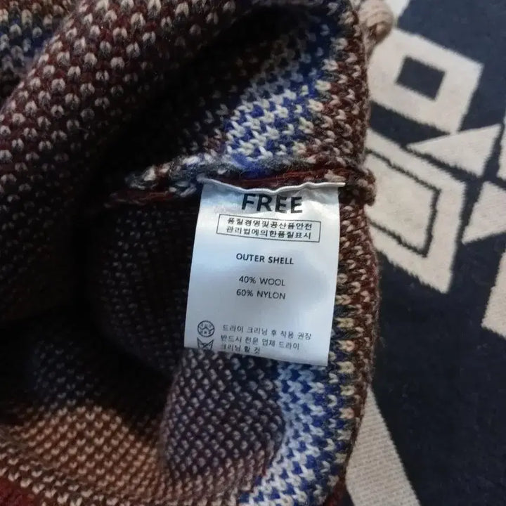 [BUNJANG] Vintage Burgundy Ivory Nordic Pattern Half-Zip Pullover / 빈티지 버건디 아이보리 노르딕패턴 헤비 울 블렌드 하프집업 반집업 풀오버