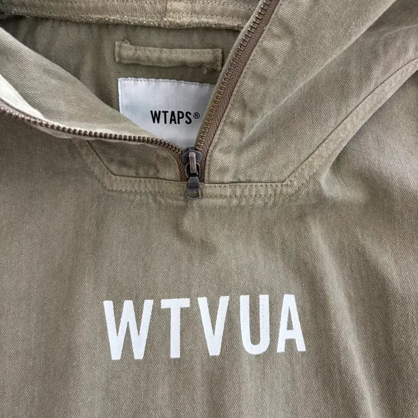 [BUNJANG] WTAPS Khaki Anorak Hoodie (L) / 더블탭스 카키 아노락 후드 02 (L)
