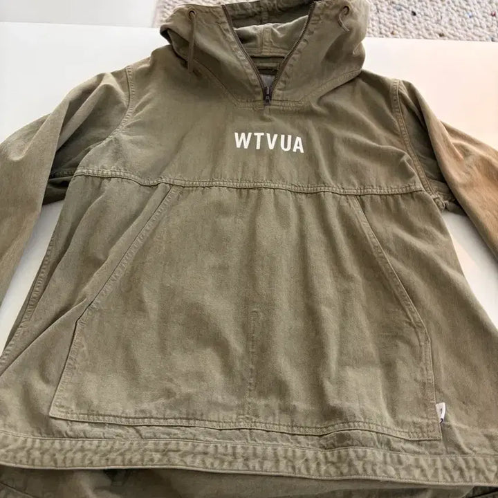 [BUNJANG] WTAPS Khaki Anorak Hoodie (L) / 더블탭스 카키 아노락 후드 02 (L)