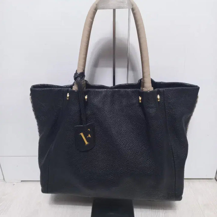 [BUNJANG] Furla Leather Tote Bag - Black / 훌라 가죽 토트백.블랙