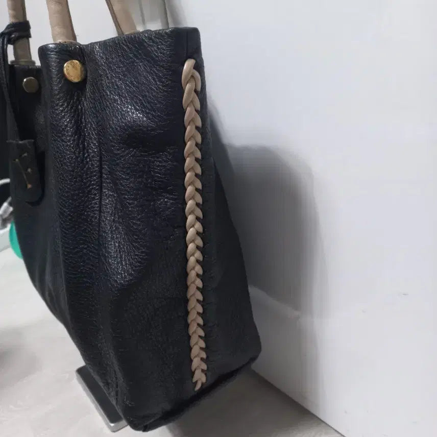 [BUNJANG] Furla Leather Tote Bag - Black / 훌라 가죽 토트백.블랙