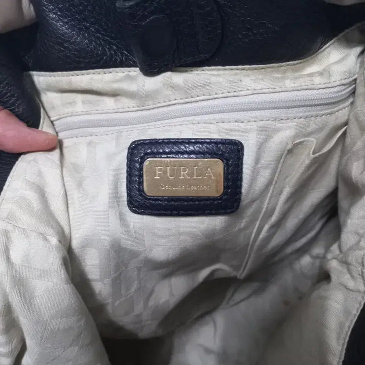 [BUNJANG] Furla Leather Tote Bag - Black / 훌라 가죽 토트백.블랙