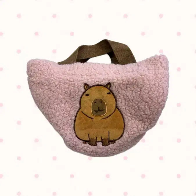 [BUNJANG] Capybara Fleece Eco Bag / 카피바라 양털 에코백