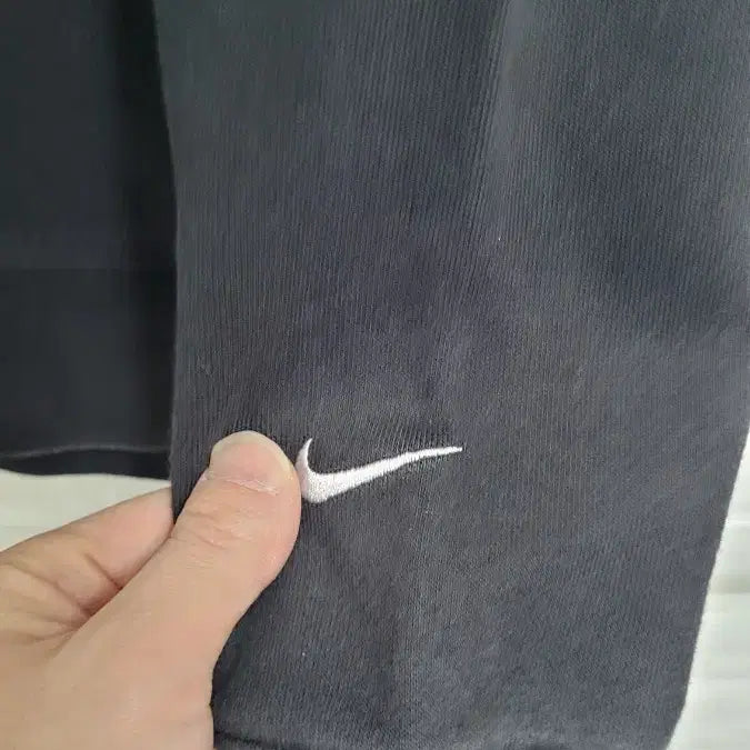 [BUNJANG] Nike Double Swoosh Cotton Sweatshirt / [M]NIKE나이키 블랙 더블스우시 코튼 스웻 맨투맨티셔츠 M