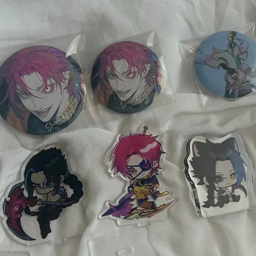 [BUNJANG] League of Legends Kayn Acrylic Bundle Set / 리그오브레전드 롤 케인 굿즈 비공굿 아크릴 일괄
