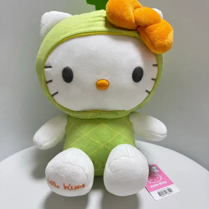 [BUNJANG] Sanrio Hello Kitty Melon Costume Plush Doll / [희귀/새상품] 산리오 정품 메론 헬로키티 인형 (인터넷품절)