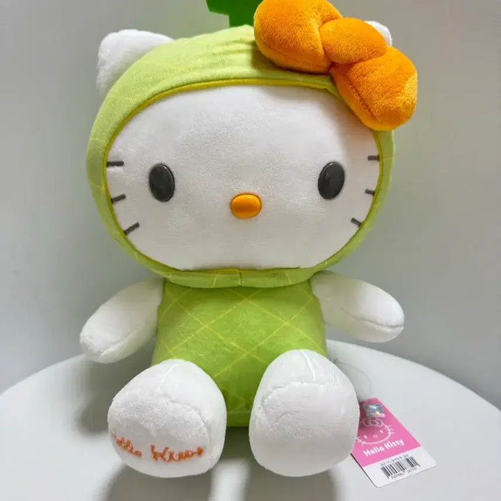 [BUNJANG] Sanrio Hello Kitty Melon Costume Plush Doll / [희귀/새상품] 산리오 정품 메론 헬로키티 인형 (인터넷품절)