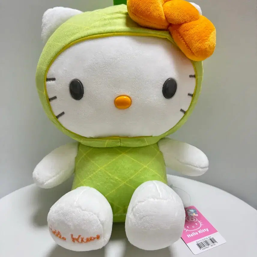 [BUNJANG] Sanrio Hello Kitty Melon Costume Plush Doll / [희귀/새상품] 산리오 정품 메론 헬로키티 인형 (인터넷품절)