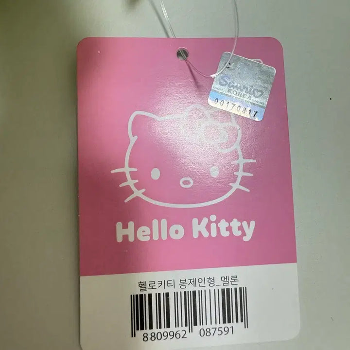 [BUNJANG] Sanrio Hello Kitty Melon Costume Plush Doll / [희귀/새상품] 산리오 정품 메론 헬로키티 인형 (인터넷품절)