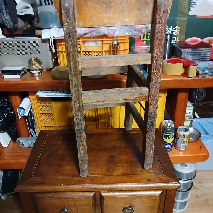 [BUNJANG] Old Wooden Elementary School Chair / 옛날소학교의자