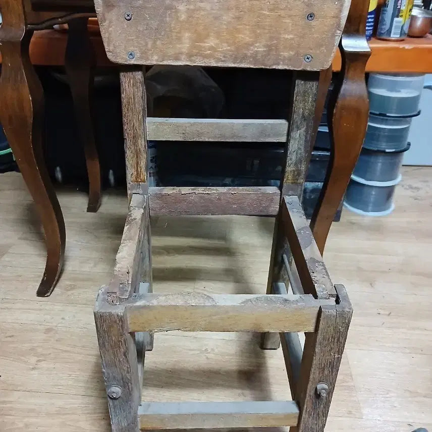 [BUNJANG] Old Wooden Elementary School Chair / 옛날소학교의자