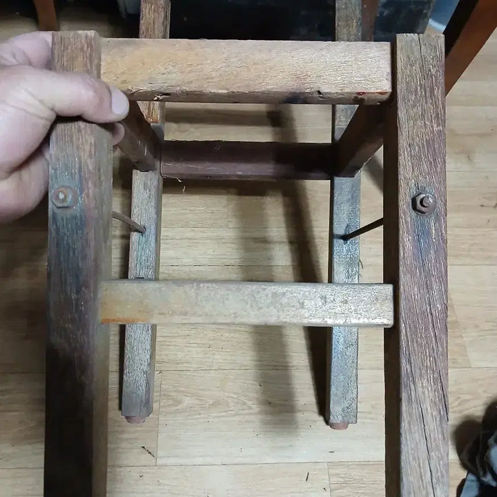[BUNJANG] Old Wooden Elementary School Chair / 옛날소학교의자