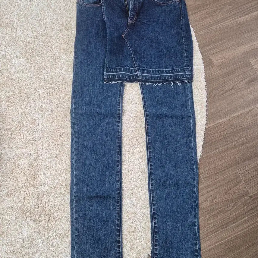 [BUNJANG] Mihara Yasuhiro Skirt-Docking Denim Jeans / 미하라야스히로 치마도킹 데님