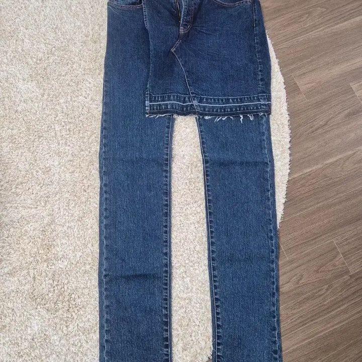 [BUNJANG] Mihara Yasuhiro Skirt-Docking Denim Jeans / 미하라야스히로 치마도킹 데님