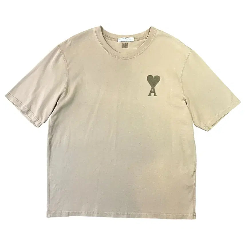 [BUNJANG] Ami Heart Patch Short Sleeve T-shirt / 아미 하트 반팔