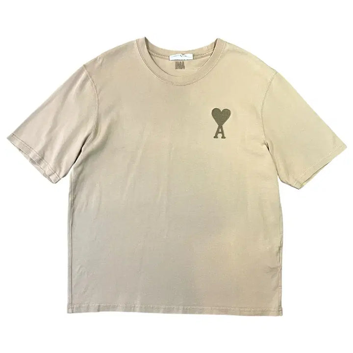 [BUNJANG] Ami Heart Patch Short Sleeve T-shirt / 아미 하트 반팔