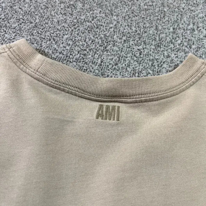 [BUNJANG] Ami Heart Patch Short Sleeve T-shirt / 아미 하트 반팔