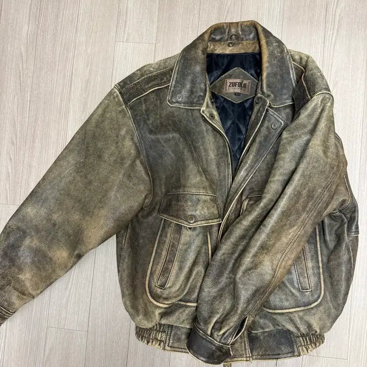 [BUNJANG] Zufolo Japan A2 Leather Jacket / zufolo japan 빈치지 소가죽 a2