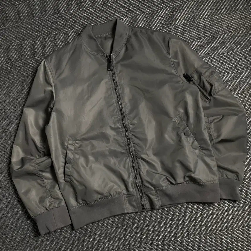 [BUNJANG] Vintage Nylon MA-1 Bomber Jacket / 빈티지 나일론 블루종 MA-1 항공 점퍼y 4851