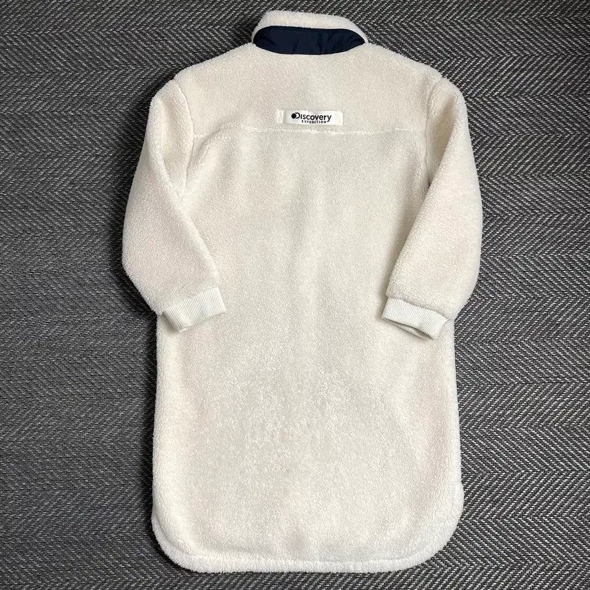 [BUNJANG] Discovery Sherpa Half Coat Long Fleece Jacket (S) / 디스커버리 양털 쉐르파 반코트 롱 플리스 자켓 y 4860