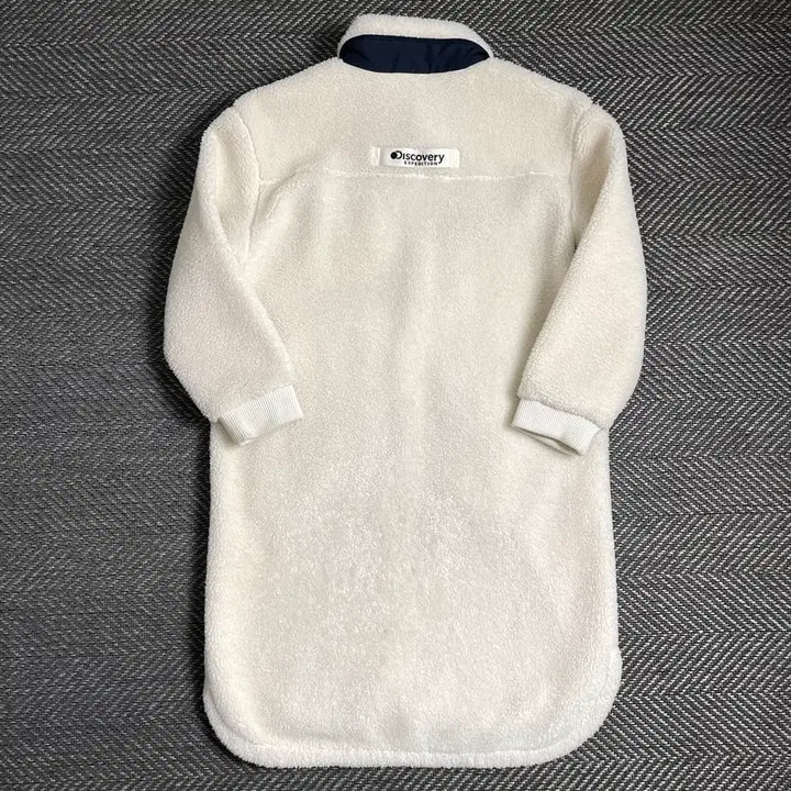 [BUNJANG] Discovery Sherpa Half Coat Long Fleece Jacket (S) / 디스커버리 양털 쉐르파 반코트 롱 플리스 자켓 y 4860