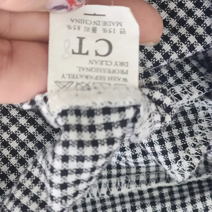 [BUNJANG] CT Checkered Hooded Long Shirt / CT 체크 후드 롱 셔츠/소매롤업가능 free