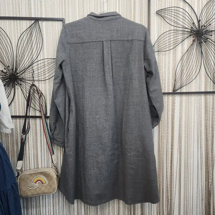 [BUNJANG] LUDDIA.K Long A-Line Shirt Dress / LUDDIA.K  롱 원피스형 셔츠ㅡA라인  55ㅡ66 free