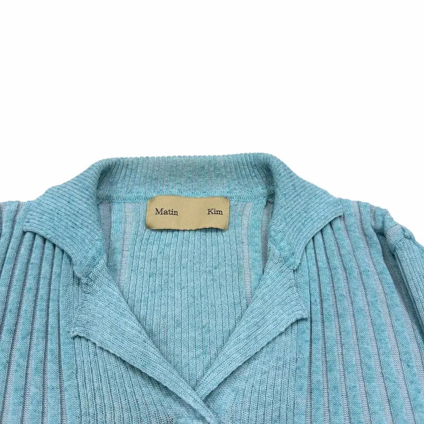 [BUNJANG] Matinkim Snap Button Collar Knit Cardigan / 마뗑킴 스냅 버튼 카라 니트 가디건