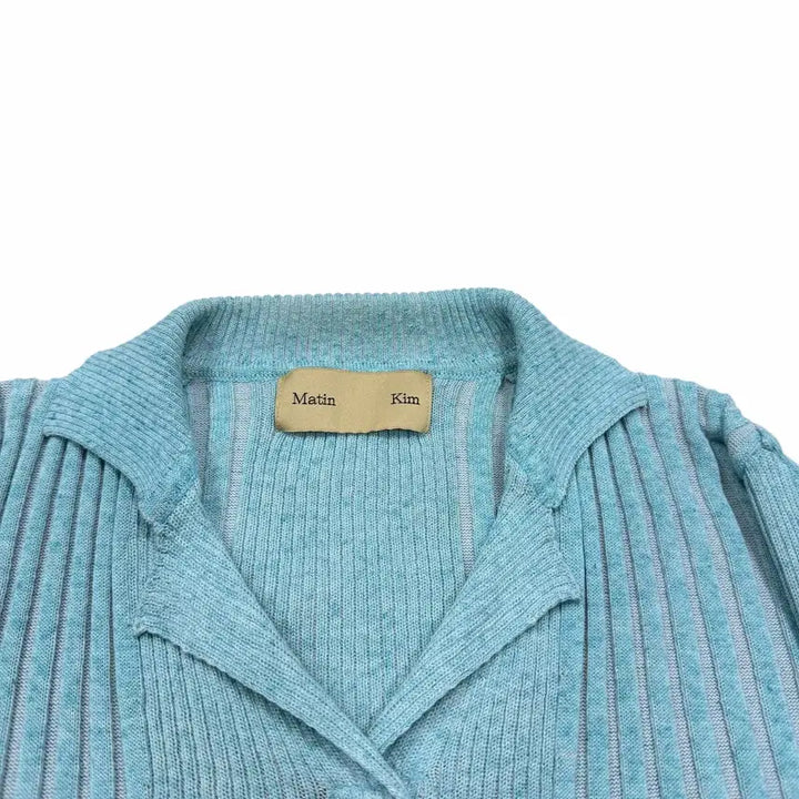 [BUNJANG] Matinkim Snap Button Collar Knit Cardigan / 마뗑킴 스냅 버튼 카라 니트 가디건