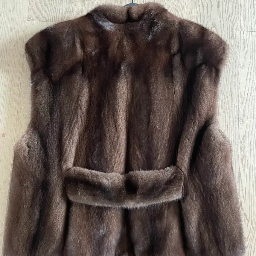 [BUNJANG] Pru Mink Vest Mahogany 66 Size / 프루 밍크 베스트(마호가니) 66사이즈