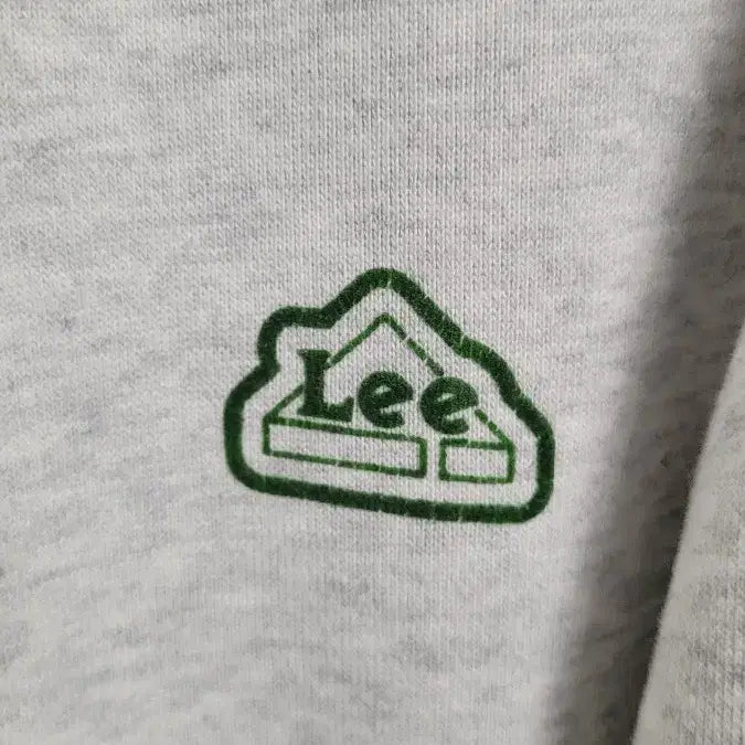 [BUNJANG] Lee 리 White Melange Two-Way Zipper Oversized Hoodie Zip-Up / [L-105]Lee리 화이트멜란지 단추포인트 투웨이지퍼 오버핏 후드집업