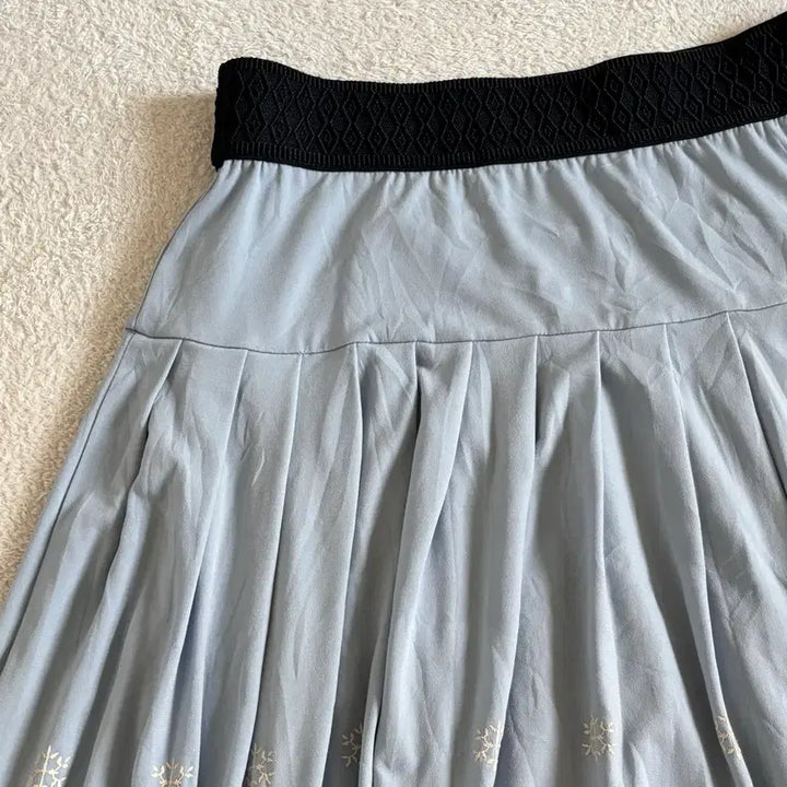 [BUNJANG] Lune Moire Blue Vintage Skirt / 일본빈티지 lune moire 블루 스커트