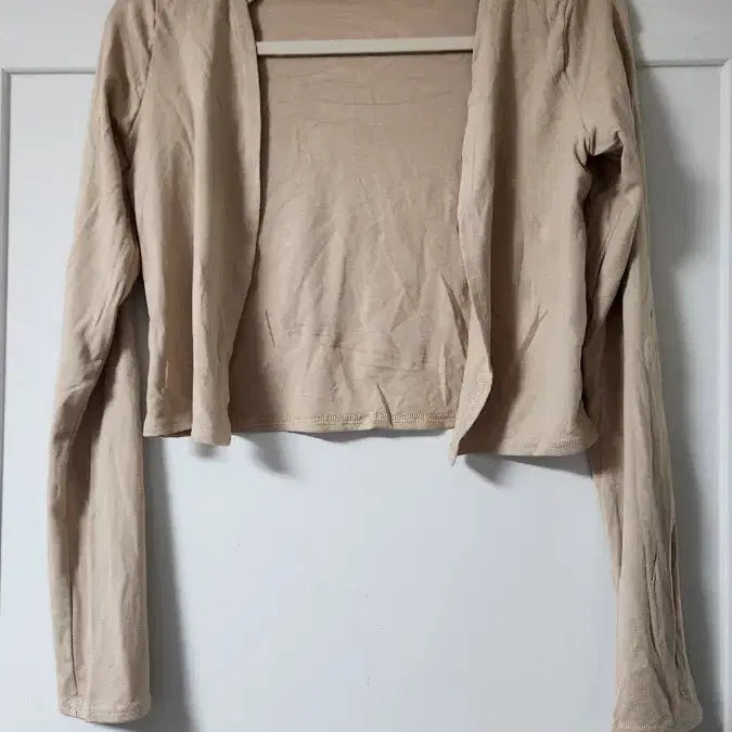 [BUNJANG] Beige Tutu Crop Cardigan Set / 베이지 튜튜 크롭 가디건 세트 새상품