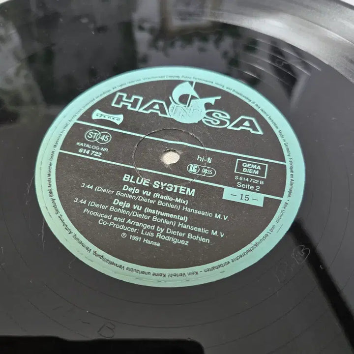 [BUNJANG] Blue System Deja Vu LP Record / 블루 시스템 Deja Vu LP판